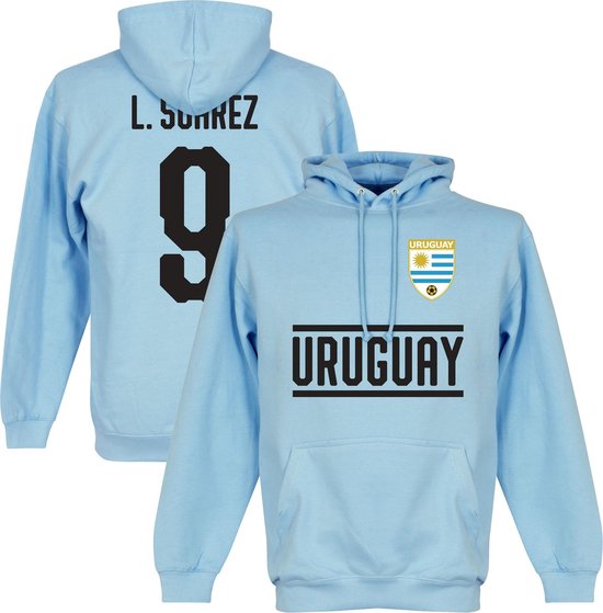Uruguay Suarez 9 Team Hooded Sweater - XL