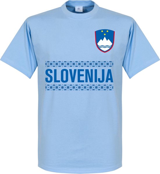 Slovenië Team T-Shirt - Licht Blauw - M