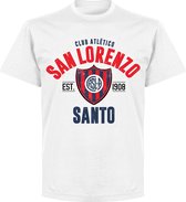 San Lorenzo Established T-Shirt - Wit - S
