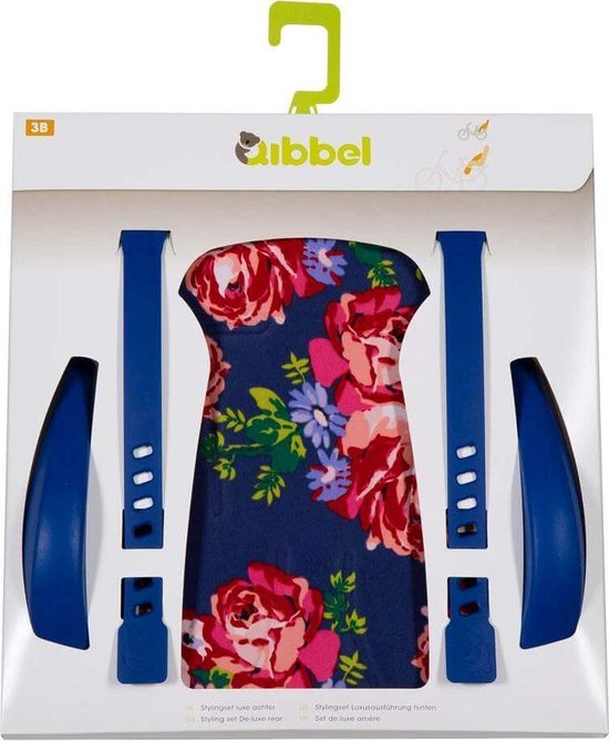 Qibbel stylingset luxe achterzitje - Blossom Roses Blue - Qibbel