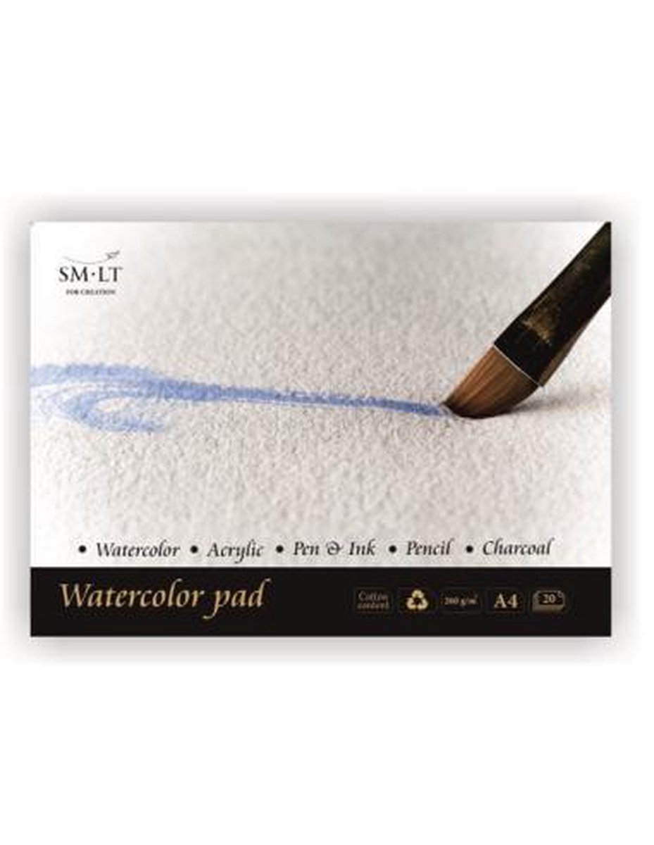 SMLT SMLT Aquarelblok A4 260gr 20 vel