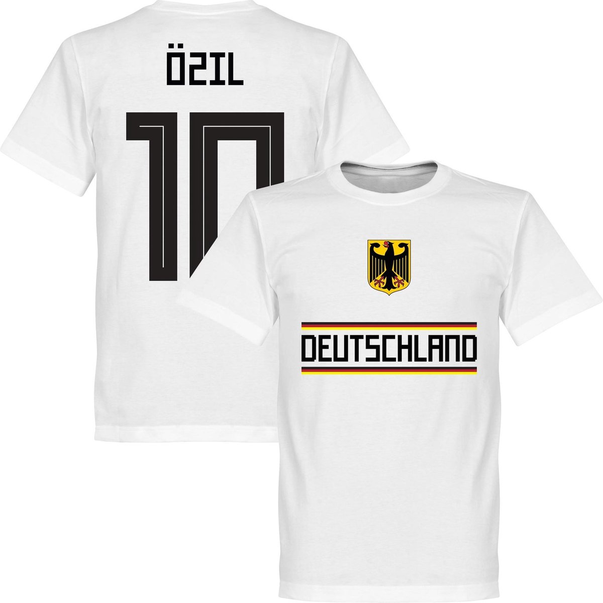 Duitsland Özil Team T-Shirt - Wit - XXL