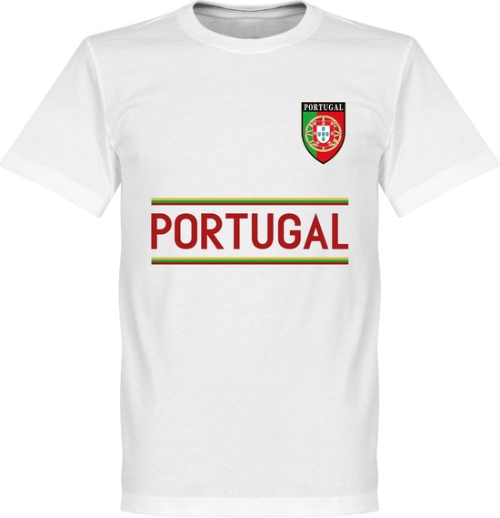 Portugal Team T-Shirt - Wit - XS