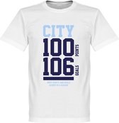 Manchester City 100+ T-Shirt - Wit - L