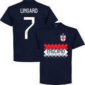 Engeland Lingard 7 Team T-Shirt - Navy - XXXXL