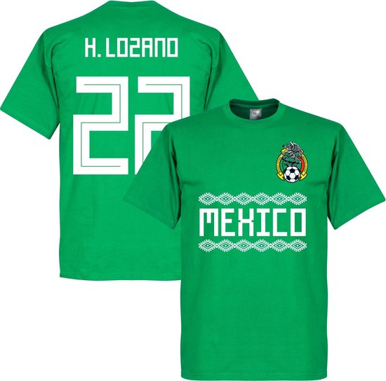 T-Shirt Équipe Mexique H.Lozano 22 - Vert - S