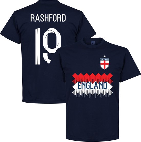 Engeland Rashford 19 Team T-Shirt - Navy - S