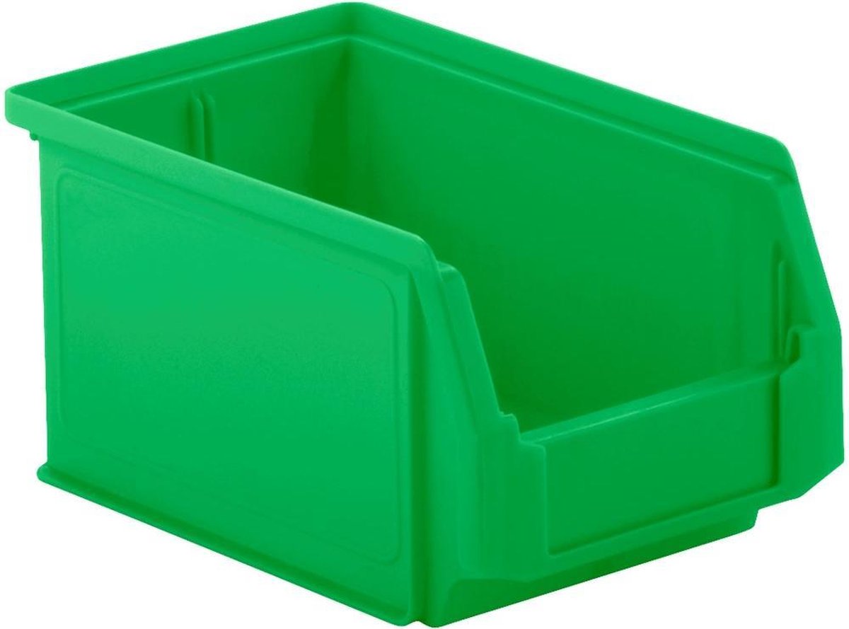 Kunststof stapelbak LF 221 groen 234x150x122mm (LxBxH)