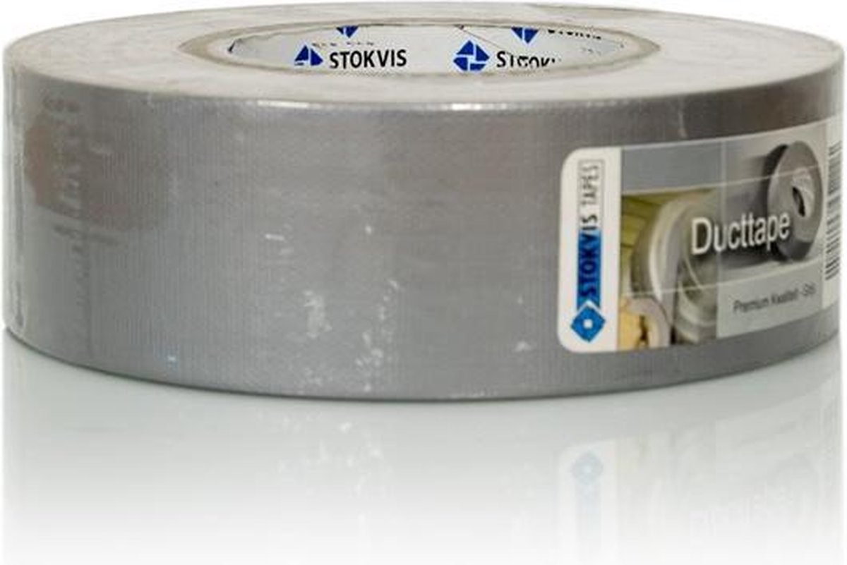Stokvis Ducttape Grijs 50x50mm - 10944