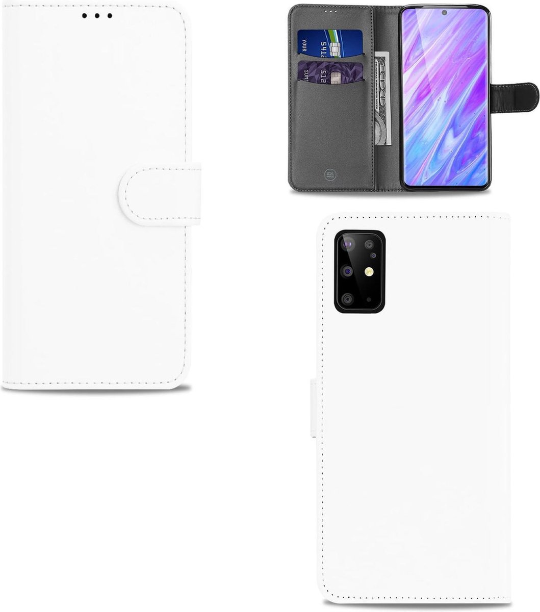 Bookcase Samsung Galaxy S20 Hoesje Wit met Pasjeshouder