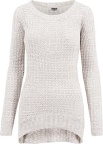 Dames trui Ladies Long Wideneck Sweater wit