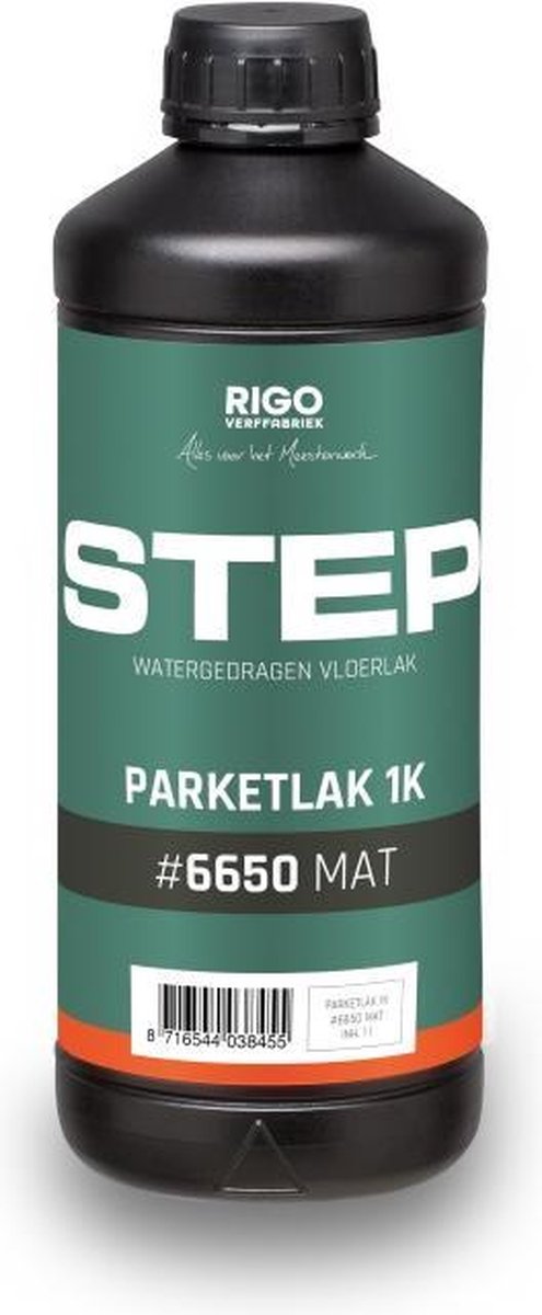 Rigostep STEP Parketlak 1K Mat #6650 - 1 liter
