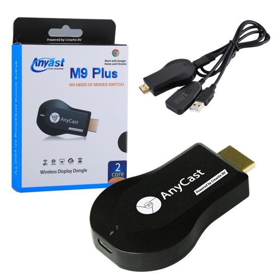 Creartix™ - Anycast M9 Plus - WiFi Display Dongle - streamen naar je TV -  zoals... | bol