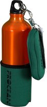 Aluminium fles 750 ml set oranje/groen