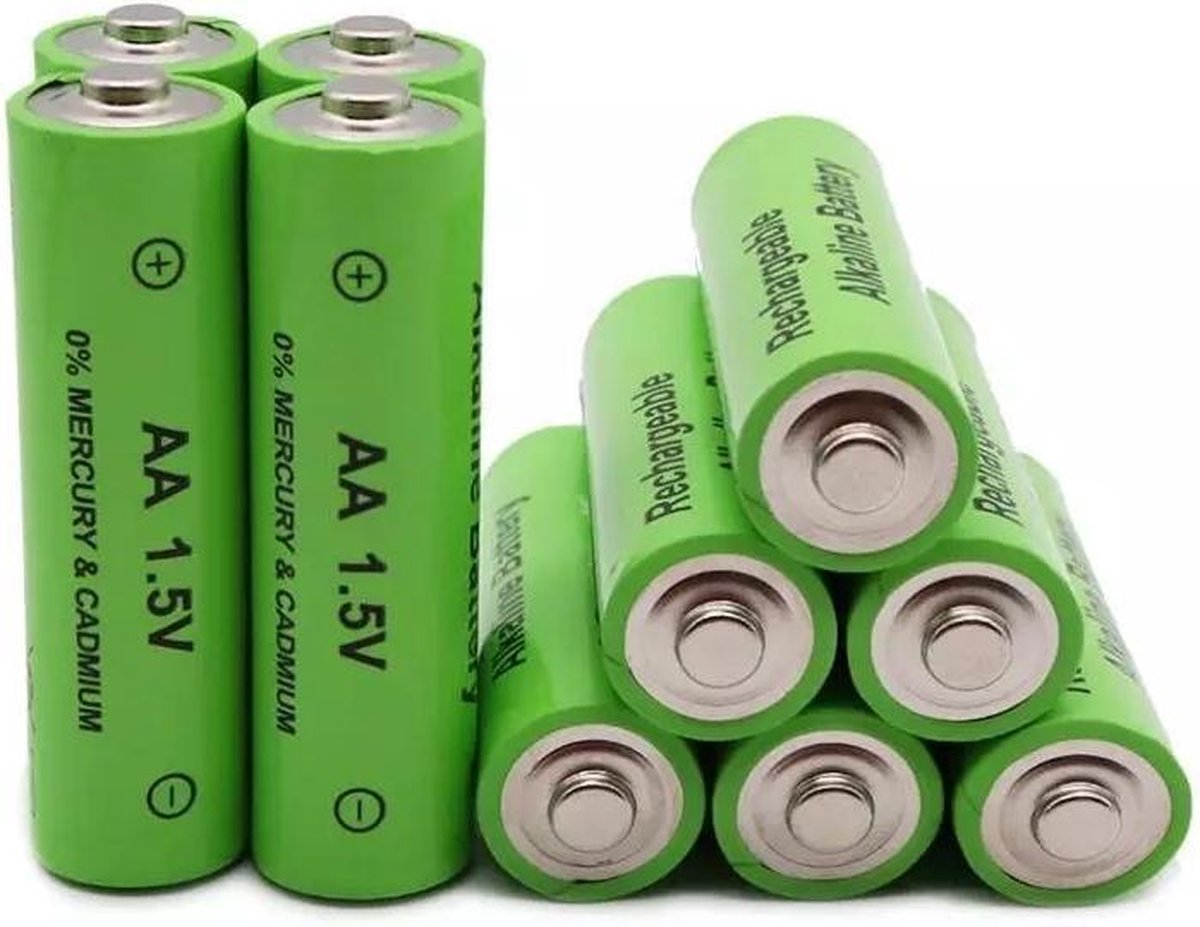 parallel Gevoelig voor gespannen Oplaadbare batterijen 1.5 volt AA | Batterij 3000 mAh (4 stuks) | Alkaline  | bol.com