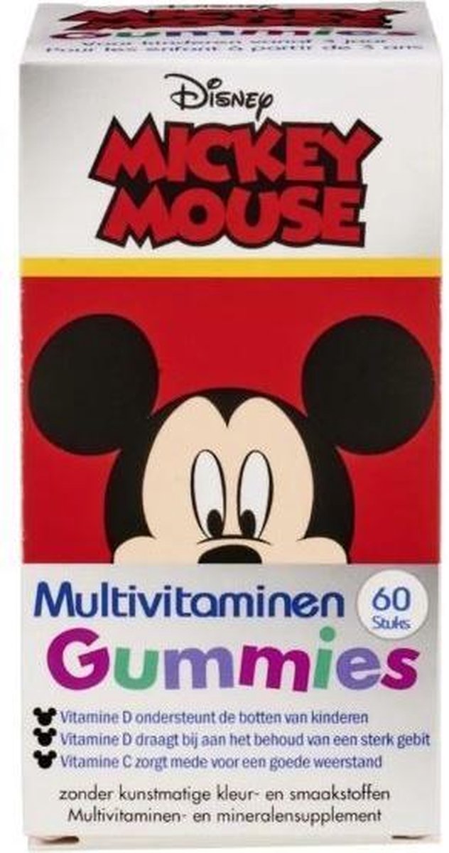 Disney - Kinder Multivitaminen - Mickey Mouse - 60 Stuks