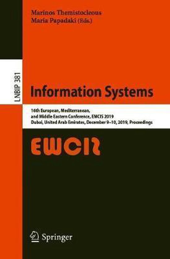 Lecture Notes in Business Information Processing381- Informa ... - cover