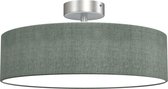 Briloner Leuchten FABRIC Plafondlamp Plafonnière - Stof - 2 x E27 - Ø 38cm - Grijs Satijn