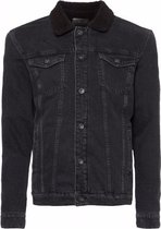 Purewhite Denim Jacket (Zwart) - Maat L