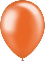 Oranje Ballonnen Metallic 25cm 10st