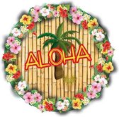 Hawaii versiering onderzetters/bierviltjes - 100 stuks - Hawaii thema feestartikelen