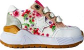 Witte ShoesMe Veterschoenen Extreme Flex Flower