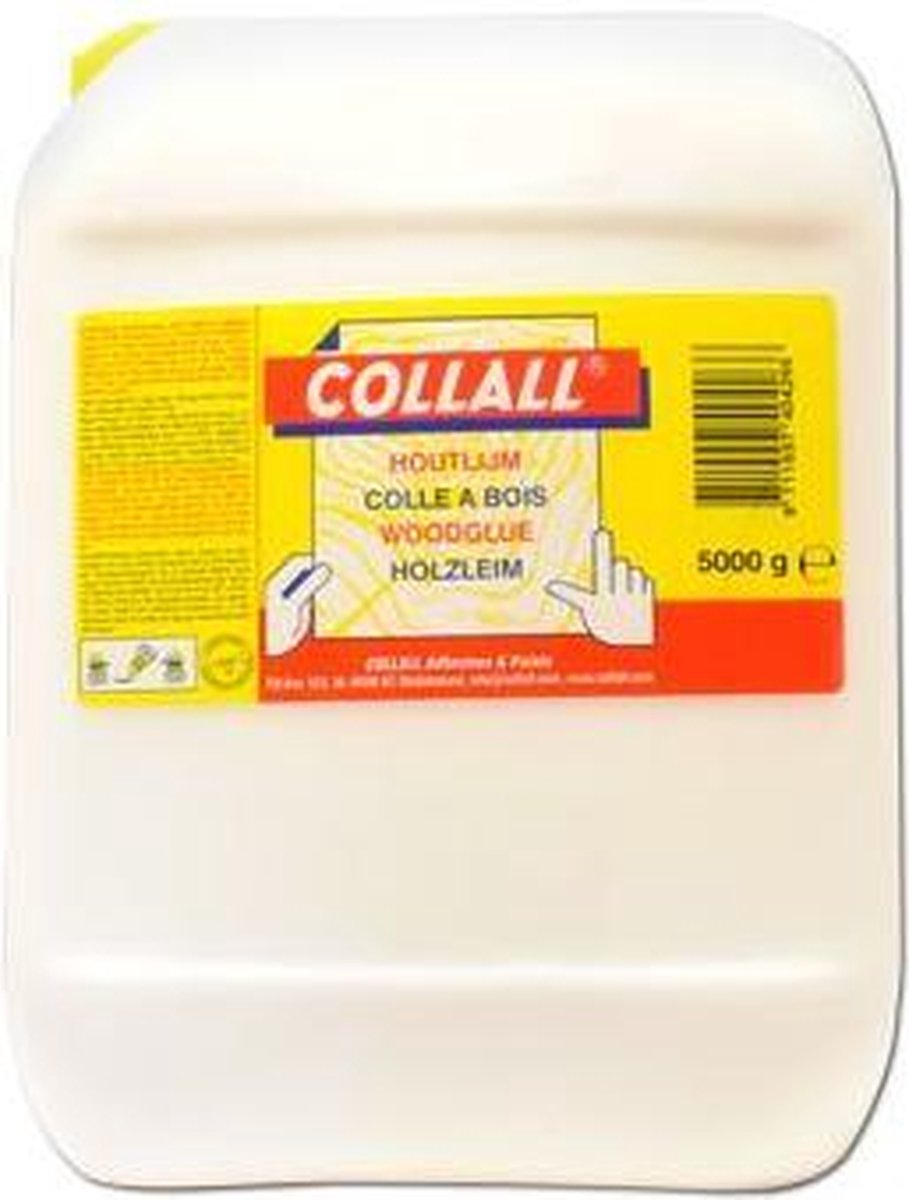 Collal Houtlijm - Houtlijm sneldrogend - Wit - Vochtbestendig - 5 Kg