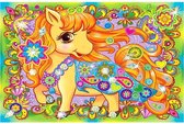 Diamond Painting "JobaStores®" voor kinderen Paard 33x23cm