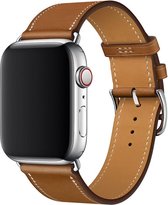Leren bandje compatibel met Apple Watch 49/45/44/42, Bruin, Simple Tour Uptown