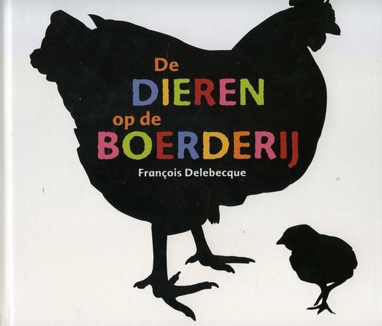 Cover van het boek 'De dieren op de boerderij' van F. Delebecque