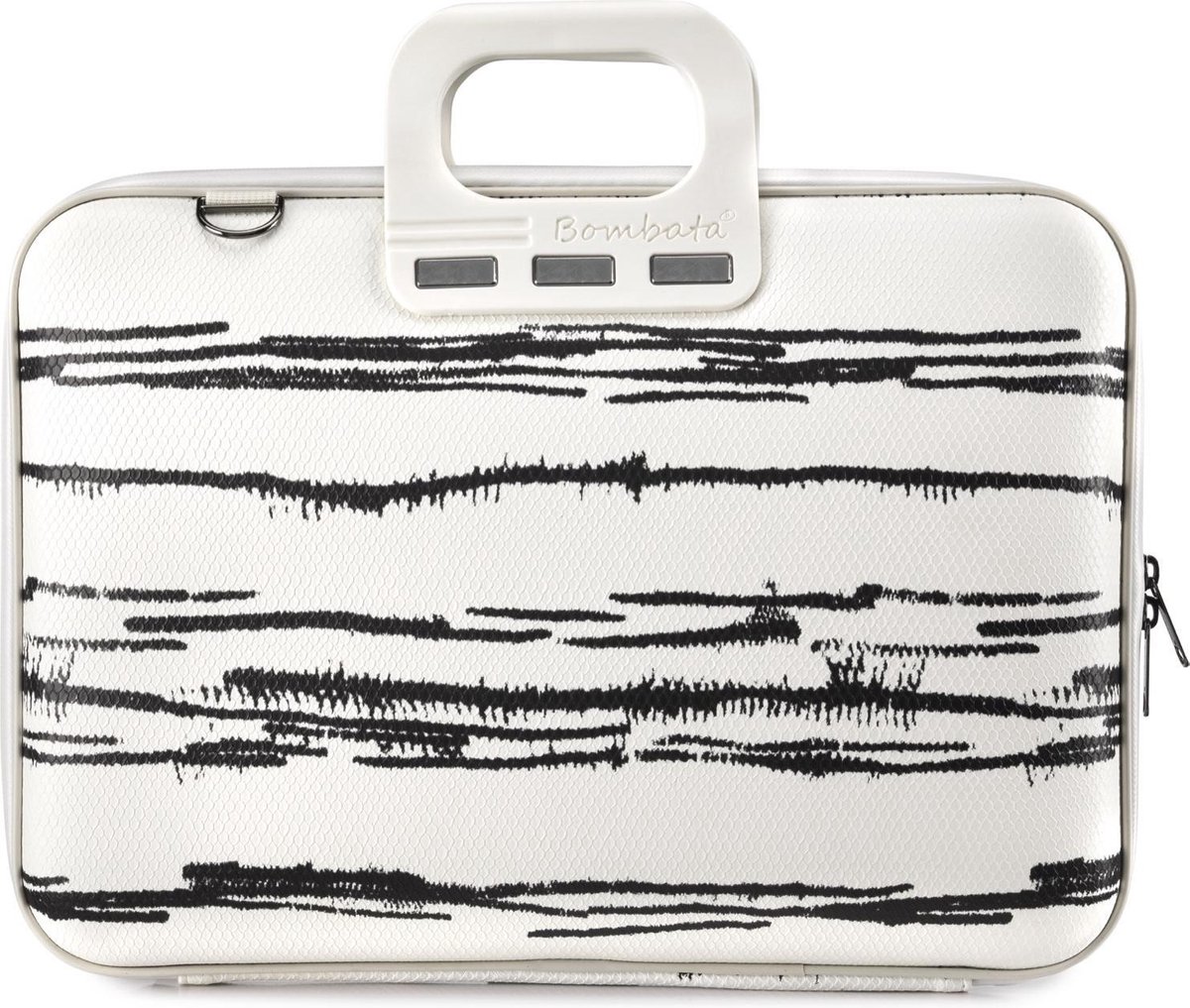 Bombata Laptoptas Black&White 15,6" White