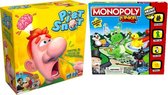 Kinderspelvoordeelset Monopoly Junior - Bordspel & Piet Snot