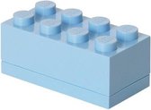 Boîte de rangement Lego Mini Box 8 - 180 ml - Plastique - Bleu clair