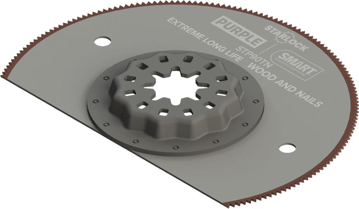 SMART Blades Starlock Purple - Multitool Segment Zaagblad Bi-metaal - 90x21mm