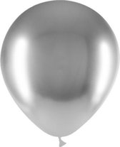 Zilveren Ballonnen Chroom 30cm 10 stuks