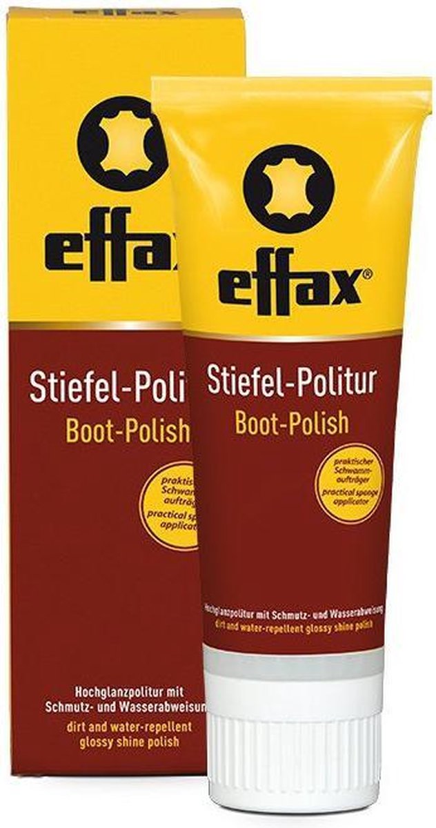 Effax Zwarte laarzenglans leer verzorging