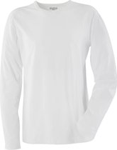 Blåkläder T-shirt Lange Mouwen Mt 100% Katoen, Rib-gebreid, 260 G/m² Wit L