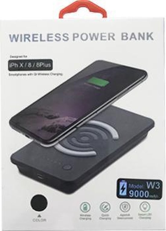 Wireless Powerbank 9000MAH | bol.com