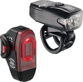 Lezyne KTV Drive/KTV Pro Smart Pair 220F/75R - Oplaadbare LED fietslampen - Zwart