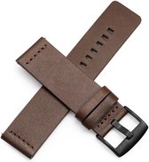Leren Horloge Band voor Ticwatch E2 / S / S2 / Pro - Armband / Polsband / Strap Bandje / Sportband - Bruin - 22 mm