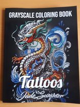 Tattoos Grayscale Adult Coloring Book - Jade Summer - Kleurboek voor volwassenen