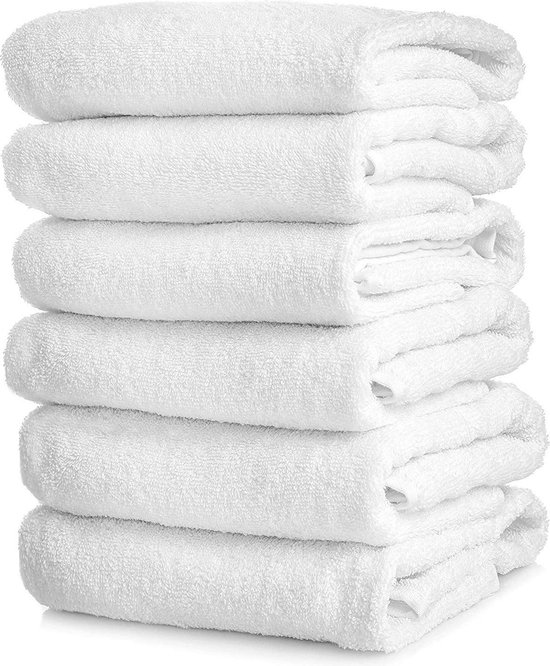 vriendelijke groet bevind zich Dekbed Handdoeken 50x100 Wit | 6 stuks | Hotel handdoeken | Zachte handdoeken |  2CAM 535 g.... | bol.com