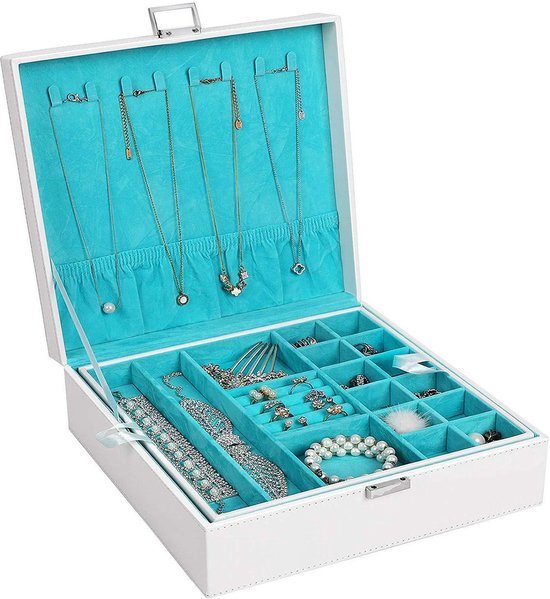 Pebish elkaar Talloos Nancy's Luxe Juwelendoos - Sieraden Organizer - Juwelen opbergdoos | bol.com