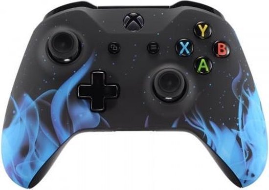 Gronden Woestijn Nieuwsgierigheid Xbox One S,,Wireless Controller – Blue Fire Custom | Clever Gaming | bol.com