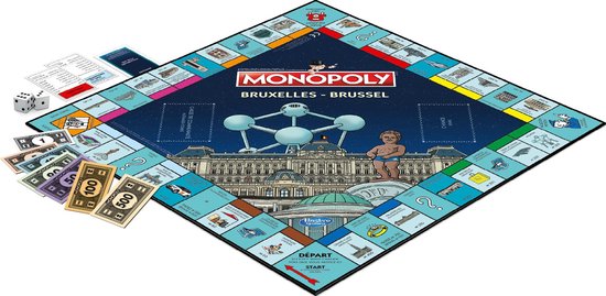Thumbnail van een extra afbeelding van het spel Monopoly Bruxelles - Brussel (English version)