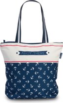 Fabrizio Strandtas 19 Liter Ahoy There Donkerblauw