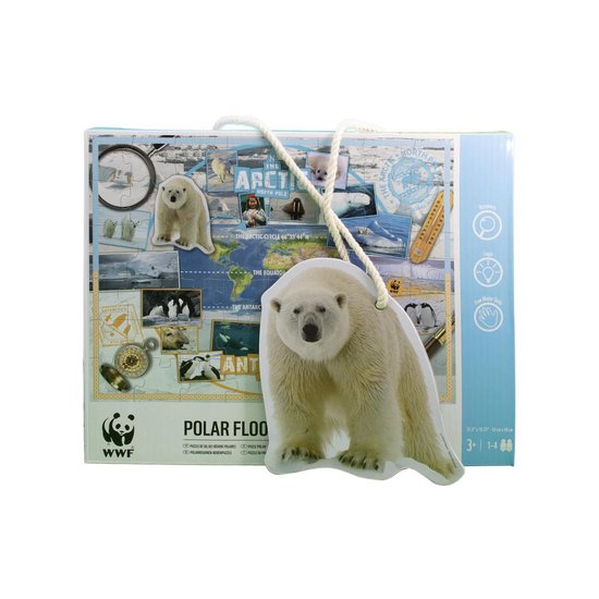 WWF - Vloer puzzel – Wereld Natuur Fonds puzzel – IJsbeer puzzel – dieren  puzzel –... | bol.com