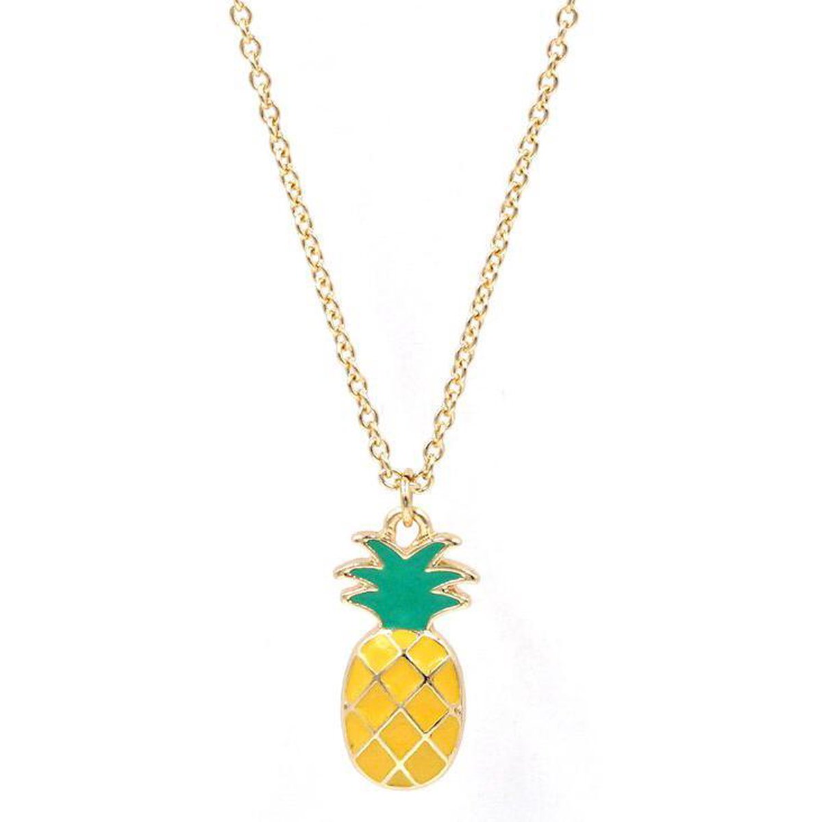 Zoëies ketting met gele ananas