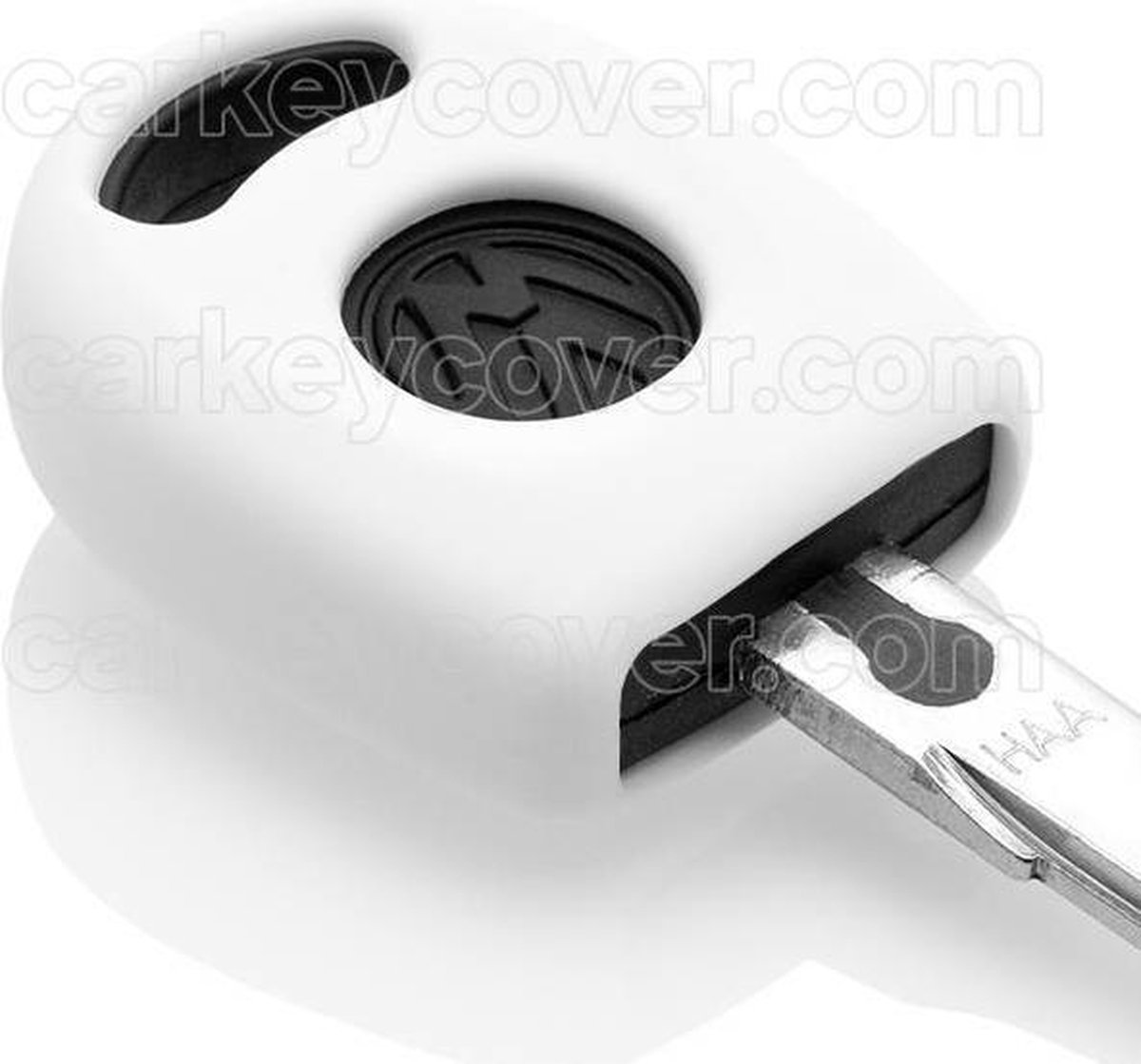 Autosleutel Hoesje geschikt voor Volkswagen / VW - SleutelCover - Silicone Autosleutel Cover - Sleutelhoesje Wit