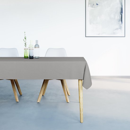Mistral Home - Tafelkleed waterafstotend - 150x250 cm - Lichtgrijs